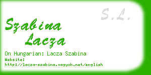 szabina lacza business card